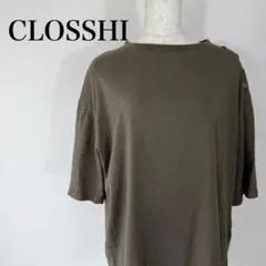 クロッシーしまむら レディース 3Lカーキ クルーネック 0001B