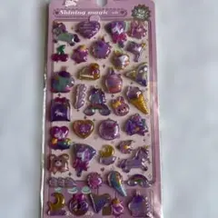 3Dプクプクシール　ユニコーン