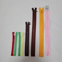 手芸用ファスナー 6点セット まとめ売り