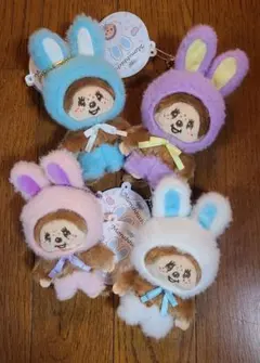 うさぎモンチッチ4種☆おしりシール・ボンボンドロップシールおまけつき☆