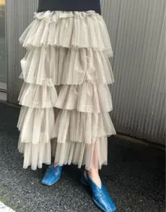 willfully random tiered tulle & pongeeSK - メルカリ