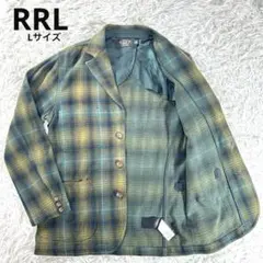 極美品✨RRL ジャケット　チェック　イエロー　コットン　L