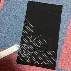 EMPORIO ARMANI イタリア製マフラー ブラック エンポリオアルマーニ