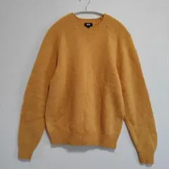 ユニクロ ラムクルーネックセーター Sサイズ　オレンジ系