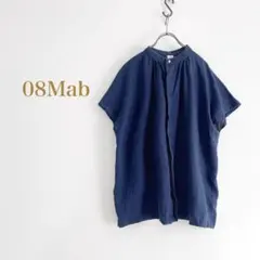 08Mab 比翼デザインフレンチスリーブブラウスのサムネイル