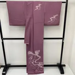 あ*め様 付下げ 裄66.5 美しい刺繍 絞り加工 紋なし 正絹 着物 i-42