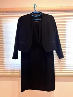 しまむら　喪服　セレモニー　ブラックドレス　アンサンブル　15号