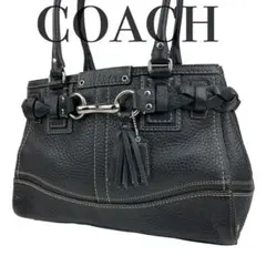 ✨極美品 COACH コーチ F13084 ハンプトンズ レザー トートバッグ