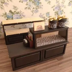 ミニチュア家具　パン屋さんセット②《ウォールナット》