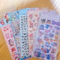 シール5点セット　スティッチ　マイメロ