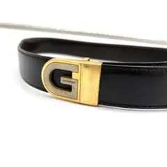 GIVENCHY ジバンシィ ベルト 本革 ブラック ゴールド金具　Gロゴのサムネイル