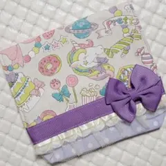移動ポケット4442☆女の子☆ハンドメイド☆マチ☆ユニコーン　紫
