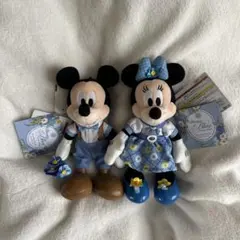 【新品未使用タグ付き】ミッキー ミニー ぬいぐるみ セット　ブルーエバーアフター