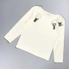 POTECHINO 帽子モチーフTシャツ オフホワイト サイズF*FD1087