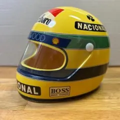アイルトン・セナ　陶器製ヘルメット置物