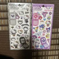 サンリオ平成はっぴーフォン2枚セット　ギャルキティ、サンリオキャラクターズ