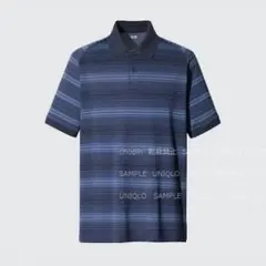 ドライEXポロシャツ/アダムスコット選手着用モデル　M　BLUE　UNIQLO
