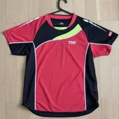 TSP 卓球ウェア Mサイズ レッド/ブラック