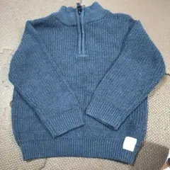 H&M ダークブルー 子供ニット 110cm