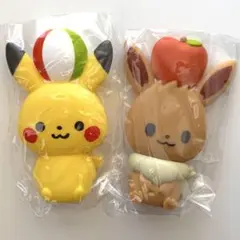 新品未使用 ピカチュウとイーブイぺちゃ　ポケモン　ポケットモンスター　モンポケ