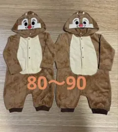 新品　Disney　チップとデール　なりきり　着ぐるみ　2着セット　80 90