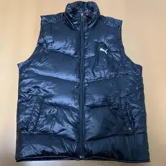 PUMA ブラック ダウンベスト