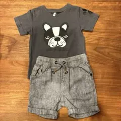90㎝フレブル Tシャツ×92㎝　next 麻混パンツ