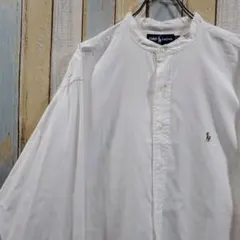 MS4ラルフローレン☆長袖BDシャツ☆インペリアルカラー☆カラーポニー☆XL相当