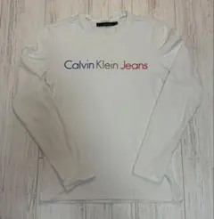 Calvin Klein カルバンクライン 長袖カットソー M ホワイト ロンTのサムネイル