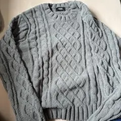 AZUL BY MOUSSY ケーブルニット グレーのサムネイル