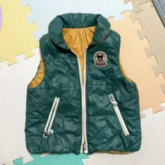 リバーシブル ダウンベスト　ダブルビー　90