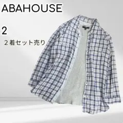 ABAHOUSE【2着まとめ売り】チェックシャツ　+　タンクトップ【2】