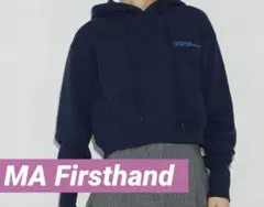 新品 ワンポイント トレーナー フード パーカー ネイビー スウェット トップス