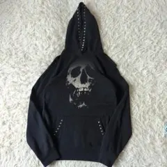 新品未着用 vlone スカルパーカー 黒 L フラグメント藤原ヒロシ 裏起毛