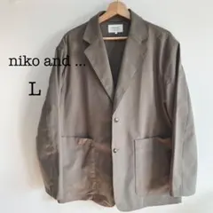 niko and ... ブラウン テーラードジャケット L