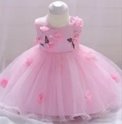 ベビードレス ハーフバースデー 100日祝 結婚式 発表会 女の子 赤ちゃん