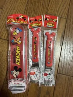 レトロミッキースプーンフォーク３点セット