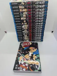 全巻帯付き初版】鬼滅の刃 1巻〜23巻セット＋ファンブック2冊＋おまけ