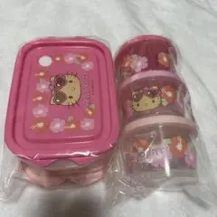 日焼けキティ 食品保存容器セット しまむら アベイル シールボックス