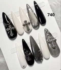 740現品マグネット　ちゅるん十字架 ギャルシズニルック ロングネイル 推し地雷