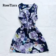 46 花柄 ピンクダブルリボン ローズティアラ ジュエル - メルカリ