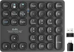 テンキー Bluetooth 2.4G 2台接続 Type-C充電 静音 超薄型のサムネイル