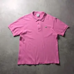ラコステ 鹿の子 半袖 ポロシャツ 5 L 程 パープル シャツ LACOSTE 