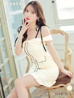 DAZZY オフショルダー ミニドレス サイズ