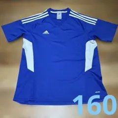 adidas Tシャツ サッカーシャツ 160サイズ ブルー