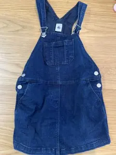 プチバトー　デニム　サロペット　ワンピース