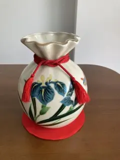 信楽焼 椿絵つる付き花入 花瓶 壺久郎窯 - メルカリ