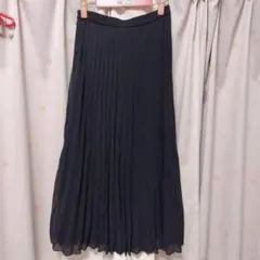 ユニクロ　シフォン　アコーディオンプリーツスカート