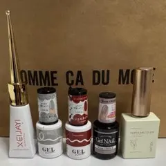 【まとめ売り】 ジェルネイル カラー マグネット ラメ ワームグレージュ 赤