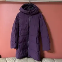 フード付きパープルダウンジャケット